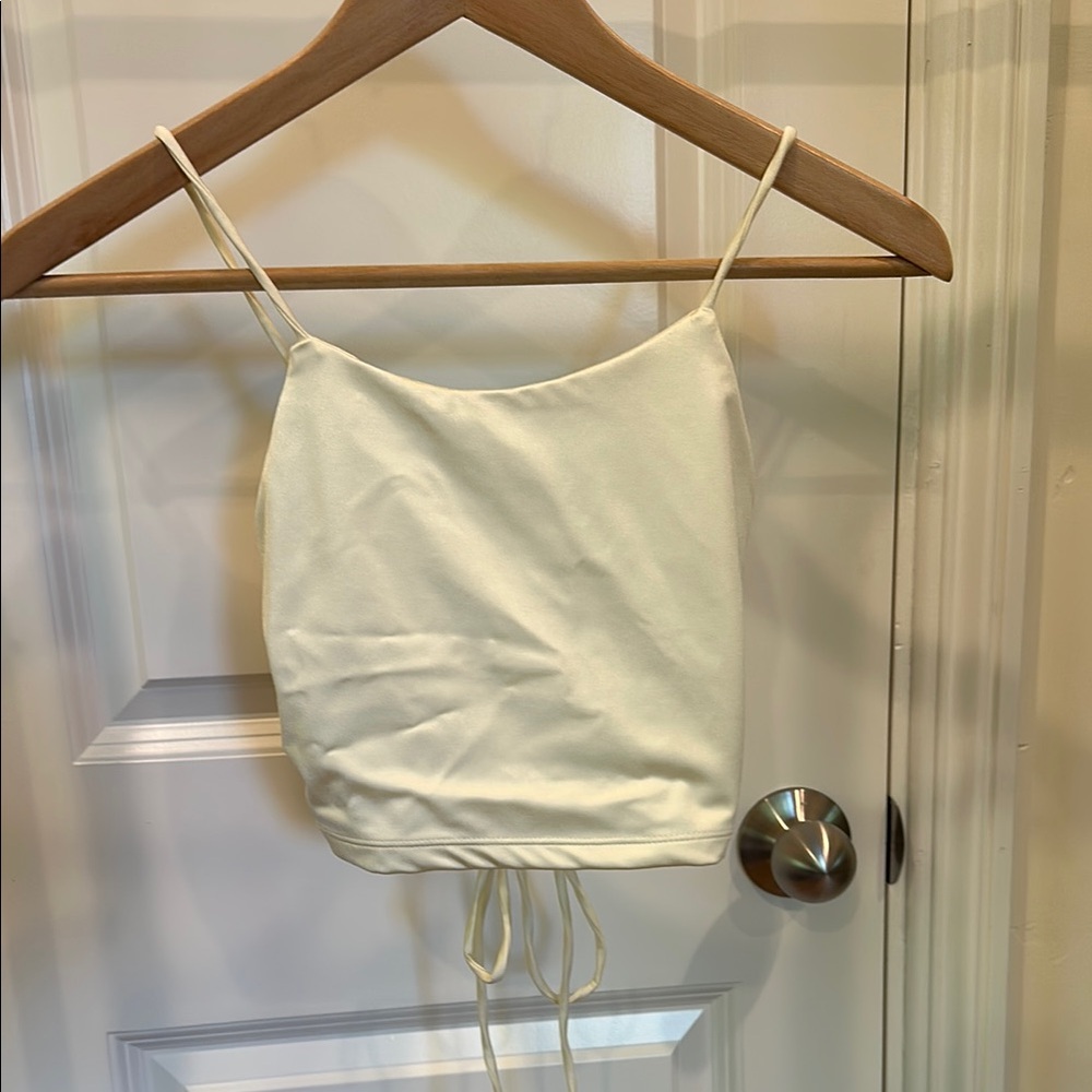 Love Tree Tie Back Crop Top
